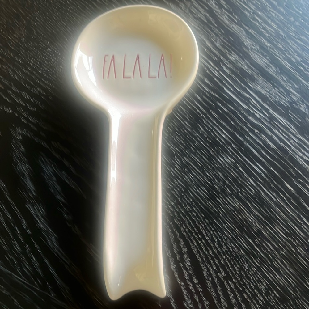 New Rae Dunn FaLaLa! Holiday Spoon Rest Holder